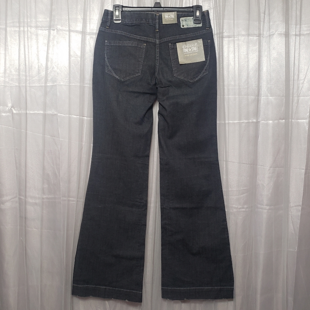 Converse One Star Sz 2 NWT Wide Leg Jeans - Picture 7 of 16